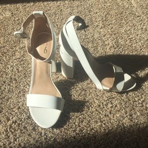 White Sandal Heels